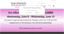 Desktop Screenshot of eyeqbeauty.com